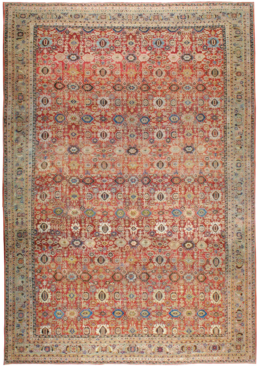 Antique Persian Mahal Carpet, No.11541 - Galerie Shabab