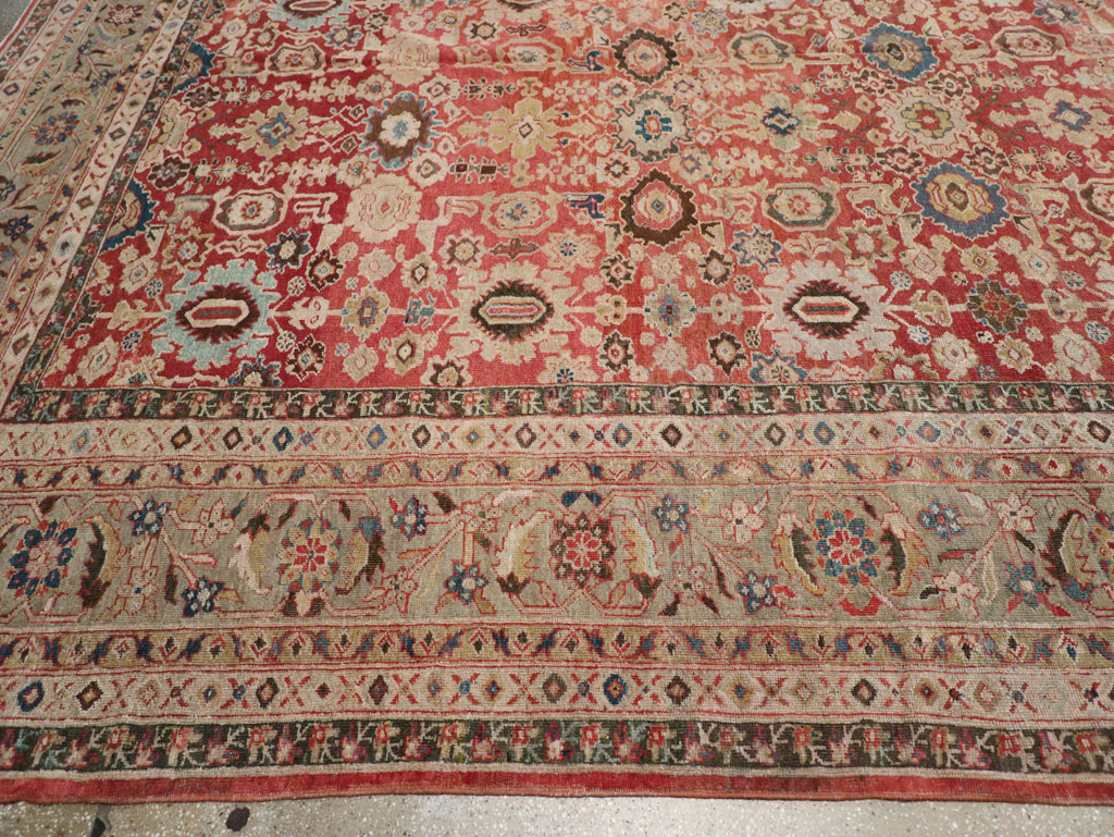 Antique Persian Mahal Carpet, No.11541 - Galerie Shabab