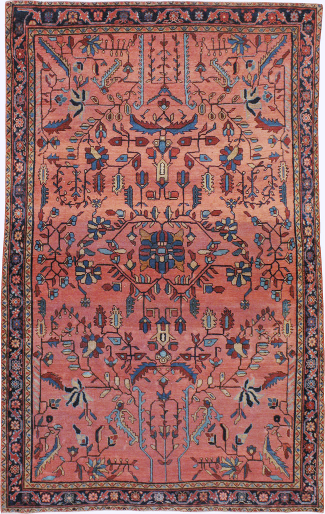 Antique Persian Sarouk Mohajeran Rug, No.11546 - Galerie Shabab