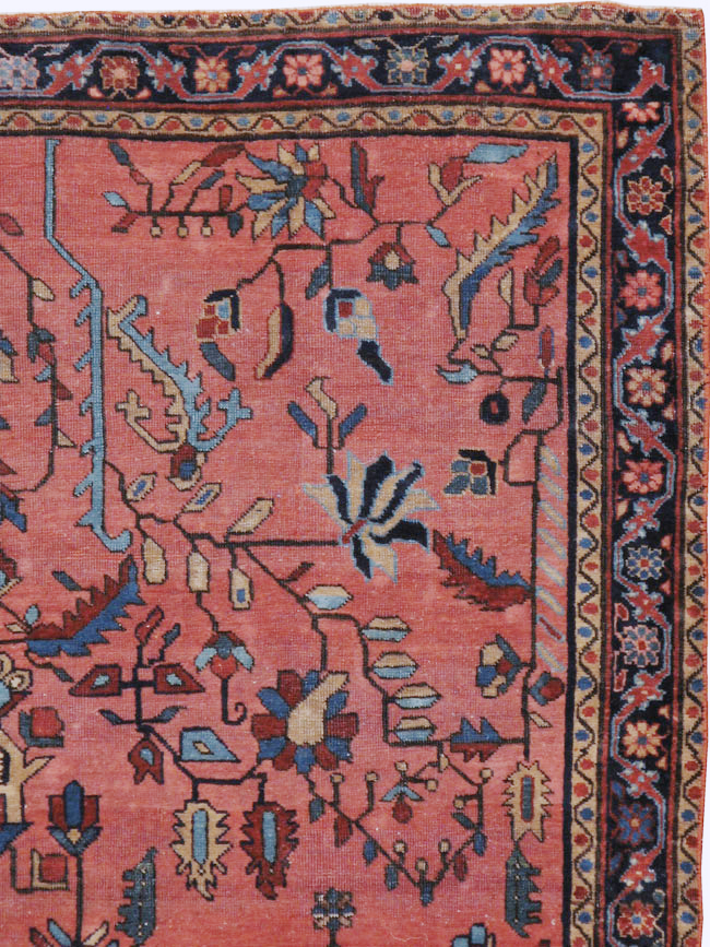 Antique Persian Sarouk Mohajeran Rug, No.11546 - Galerie Shabab