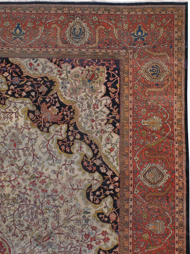 Antique Persian Fereghan Mahal Carpet, No.11570 - Galerie Shabab