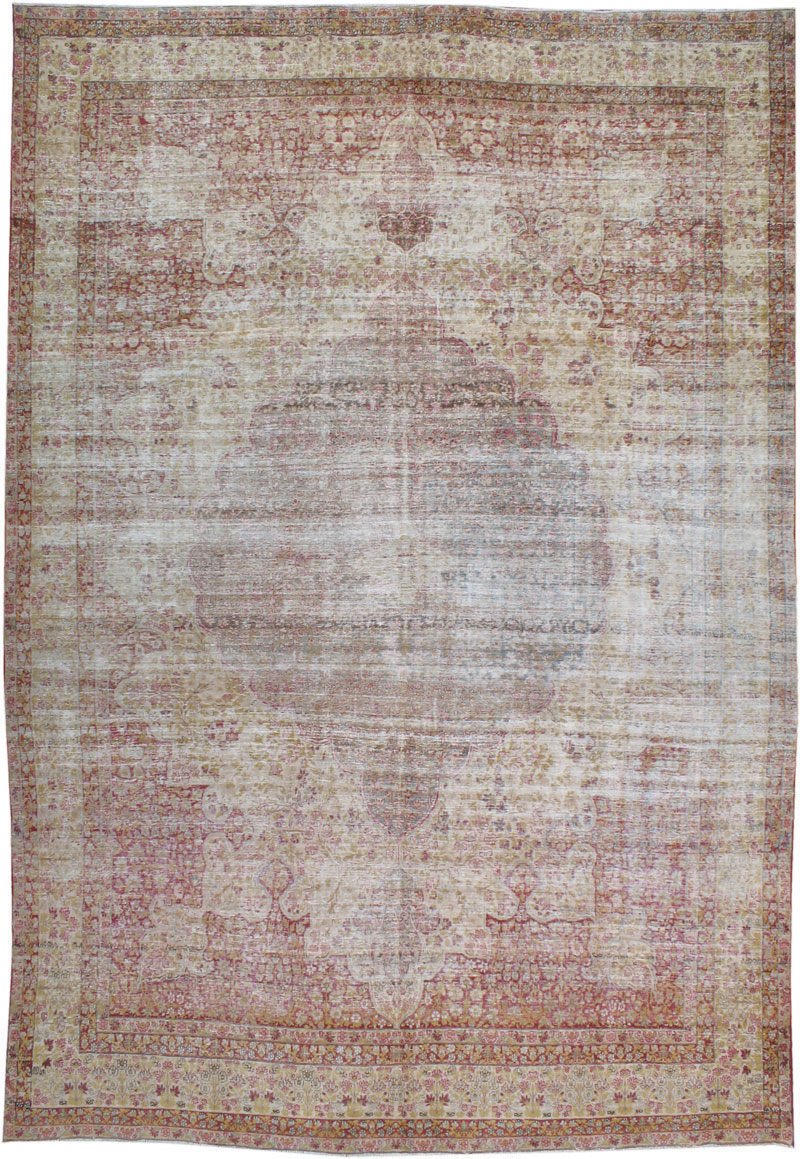 Antique Persian Lavar Kerman Carpet, No.11623 - Galerie Shabab