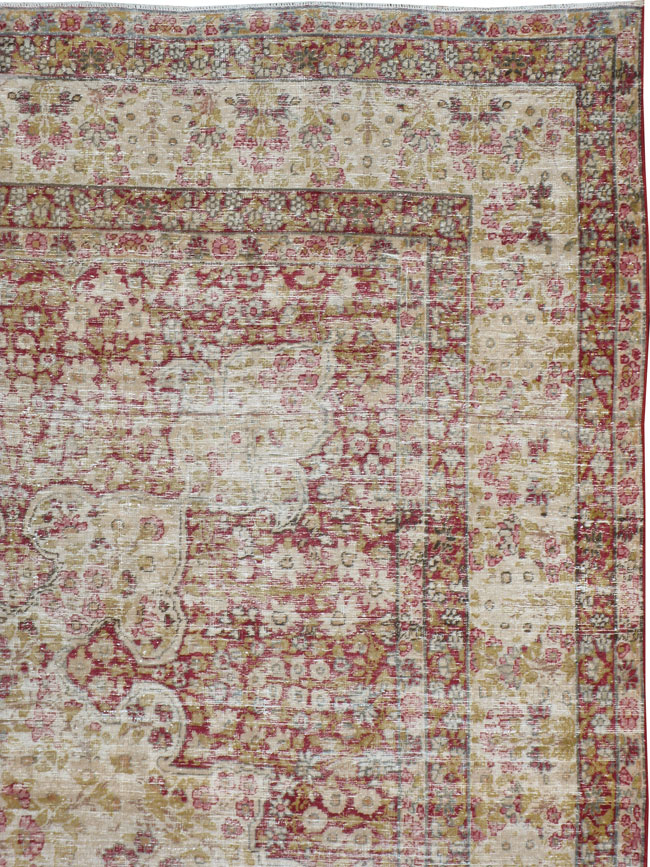 Antique Persian Lavar Kerman Carpet, No.11623 - Galerie Shabab