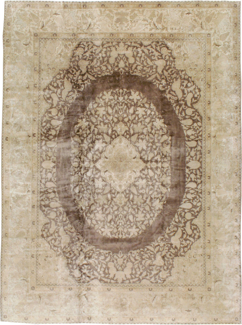 Vintage Persian Tabriz Carpet, No.11675 - Galerie Shabab