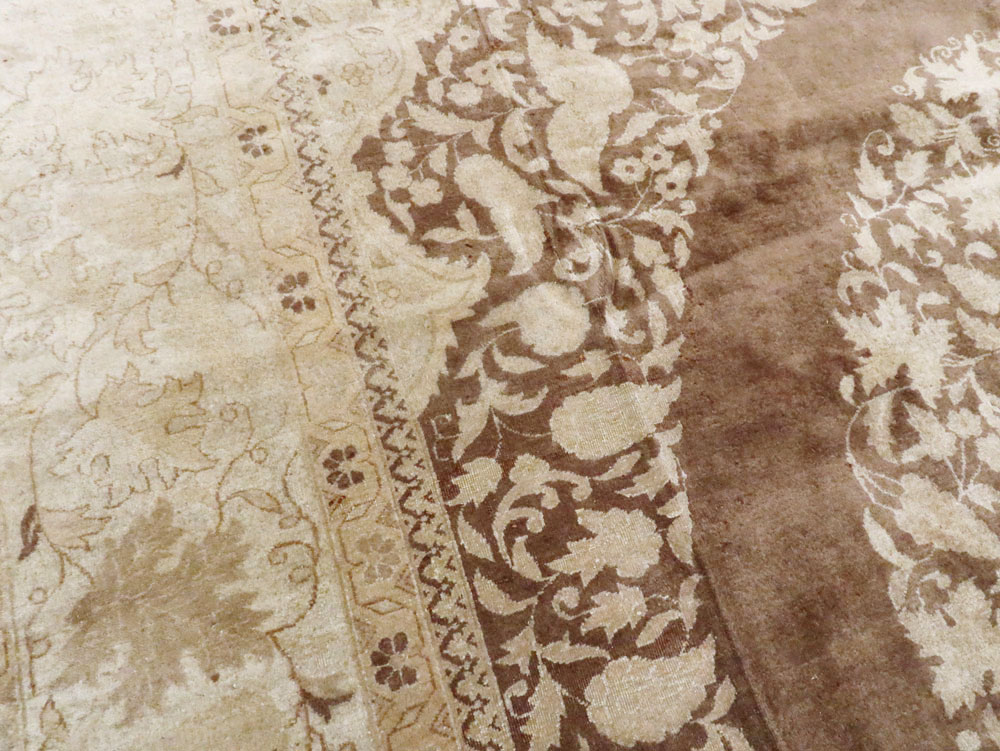 Vintage Persian Tabriz Carpet, No.11675 - Galerie Shabab