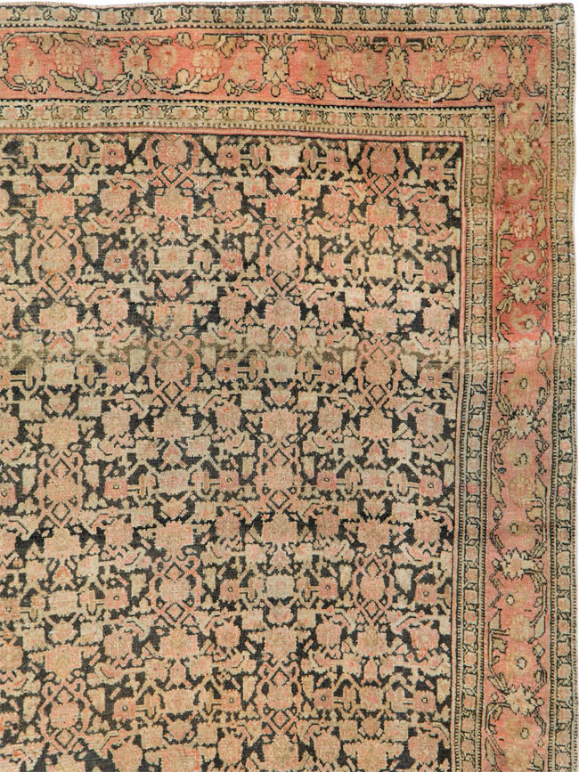 Antique Persian Senneh Small Square Room Size Carpet, No.11715 - Galerie Shabab