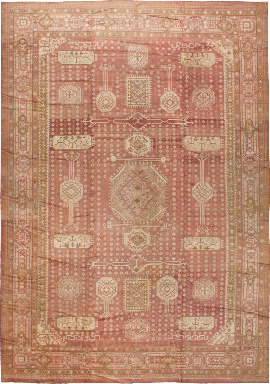 Vintage Turkish Oushak Carpet, No.11745 - Galerie Shabab
