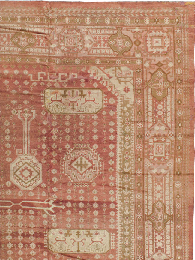 Vintage Turkish Oushak Carpet, No.11745 - Galerie Shabab