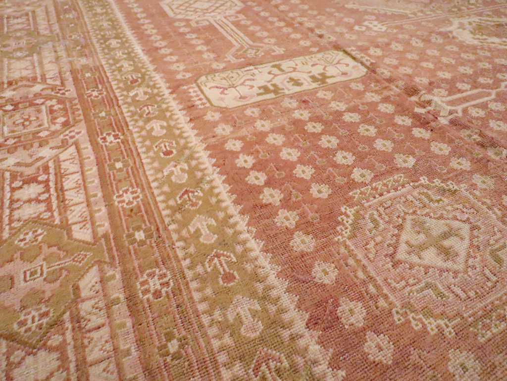 Vintage Turkish Oushak Carpet, No.11745 - Galerie Shabab
