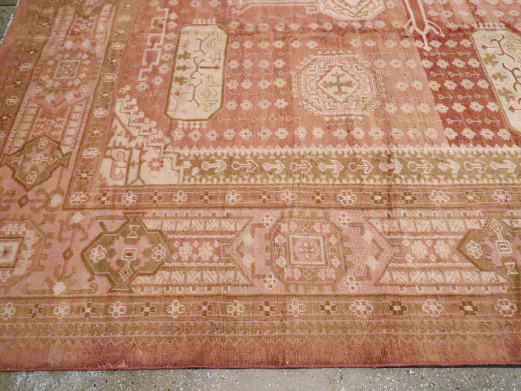 Vintage Turkish Oushak Carpet, No.11745 - Galerie Shabab