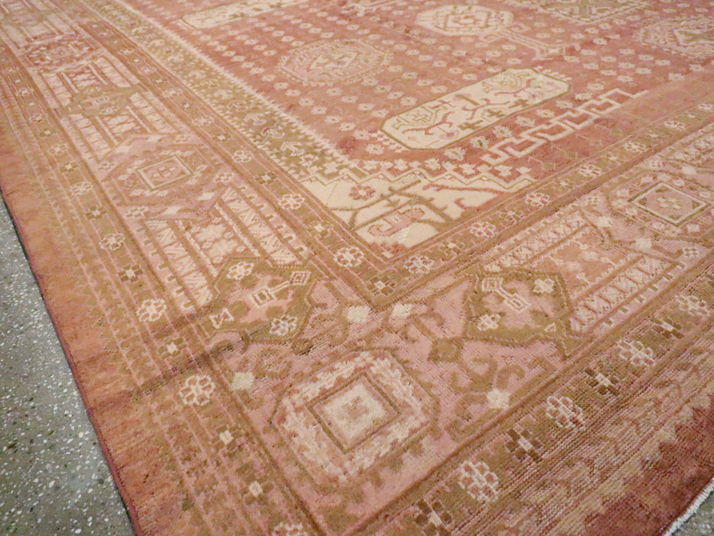 Vintage Turkish Oushak Carpet, No.11745 - Galerie Shabab