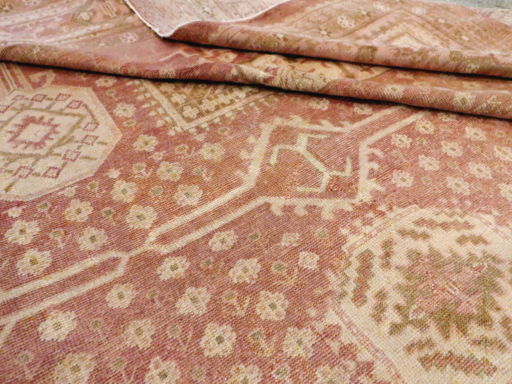 Vintage Turkish Oushak Carpet, No.11745 - Galerie Shabab