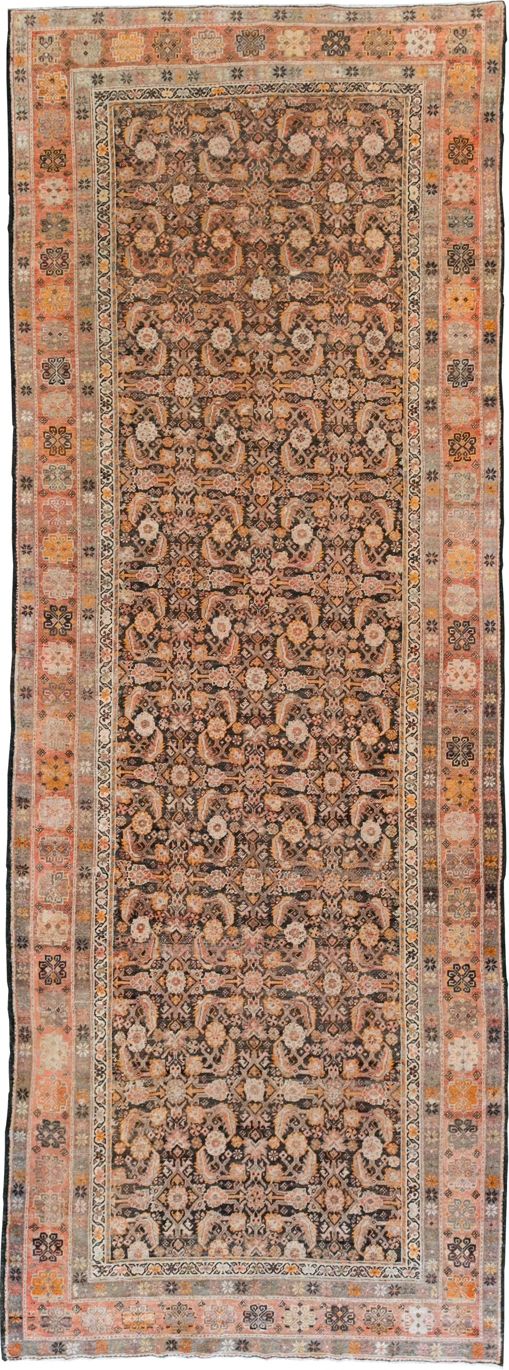 Antique Persian Mahal Gallery Rug, No.11753 - Galerie Shabab