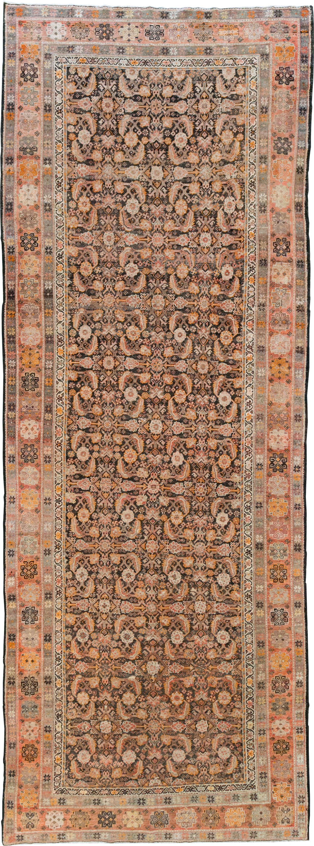 Antique Persian Mahal Gallery Rug, No.11753 - Galerie Shabab