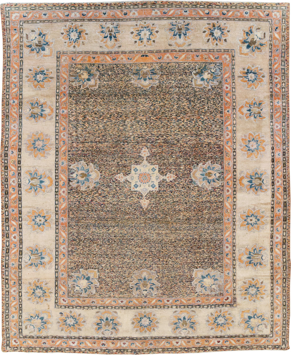 Vintage Persian Mahal Room Size Carpet, No.11759 - Galerie Shabab