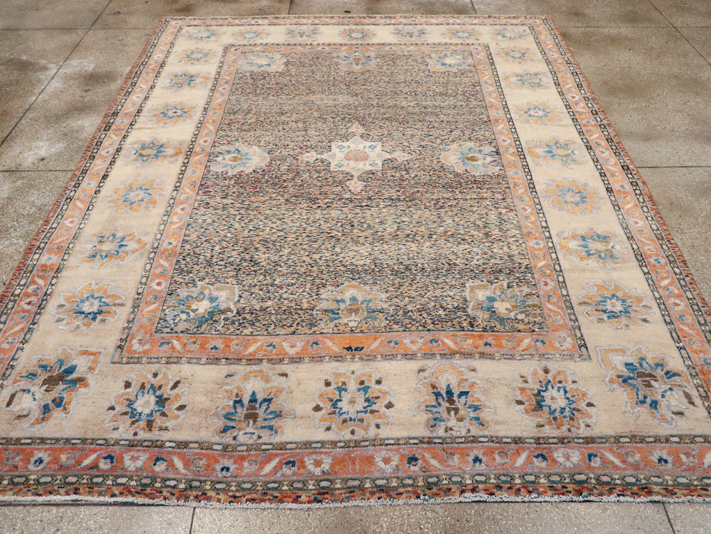 Vintage Persian Mahal Room Size Carpet, No.11759 - Galerie Shabab