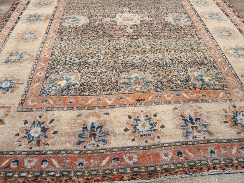 Vintage Persian Mahal Room Size Carpet, No.11759 - Galerie Shabab