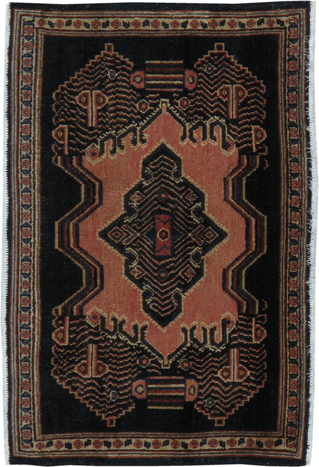 Vintage Senneh Rug, No.11769 - Galerie Shabab