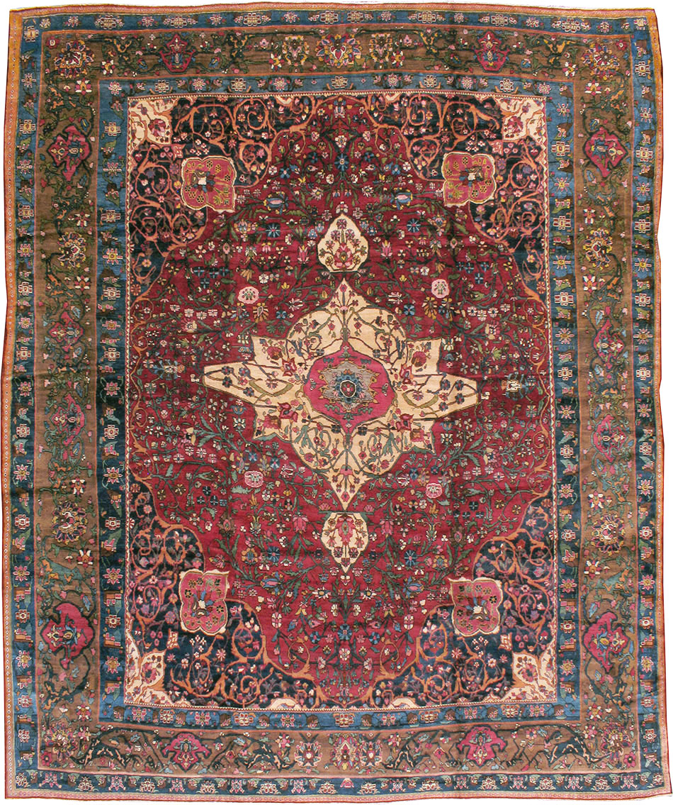 Antique Persian Bakhtiari Carpet, No.11770 - Galerie Shabab