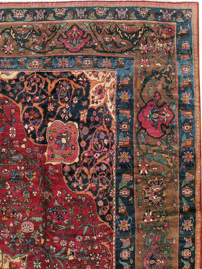 Antique Persian Bakhtiari Carpet, No.11770 - Galerie Shabab