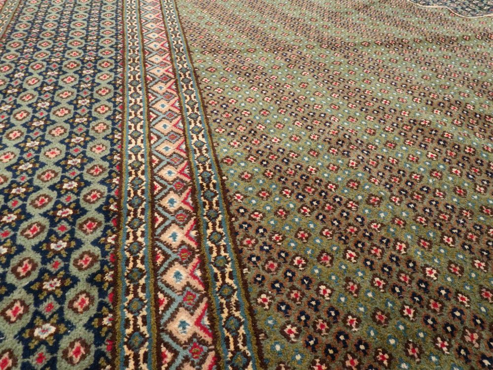 Vintage Persian Kerman Deco Carpet, No.11774 - Galerie Shabab