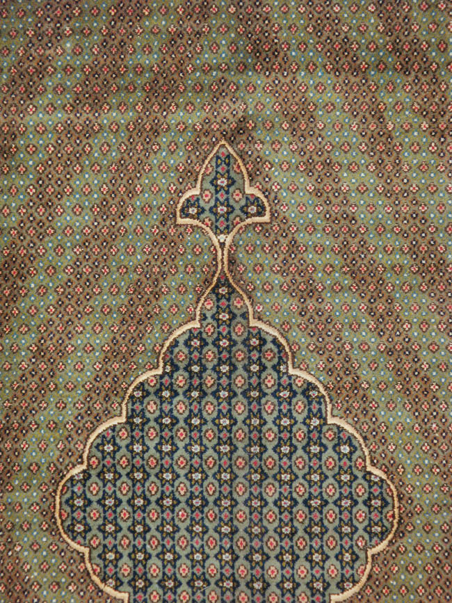 Vintage Persian Kerman Deco Carpet, No.11774 - Galerie Shabab