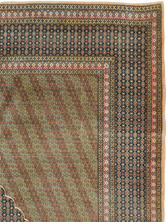 Vintage Persian Kerman Deco Carpet, No.11774 - Galerie Shabab