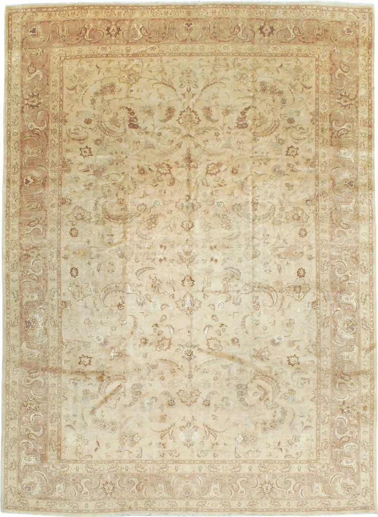 Vintage Persian Tabriz Carpet, No.11787 - Galerie Shabab