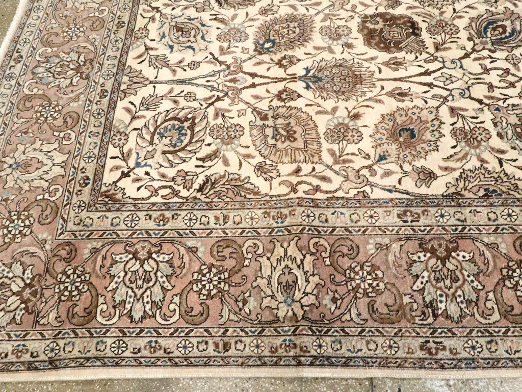 Vintage Persian Tabriz Carpet, No.11792 - Galerie Shabab