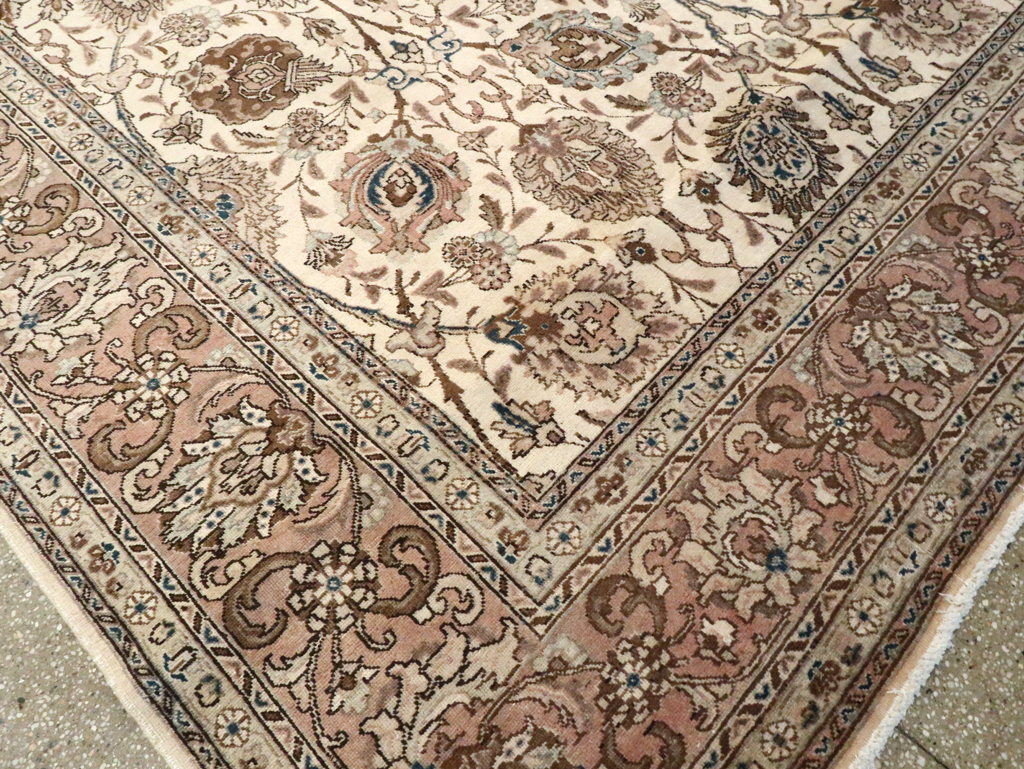 Vintage Persian Tabriz Carpet, No.11792 - Galerie Shabab
