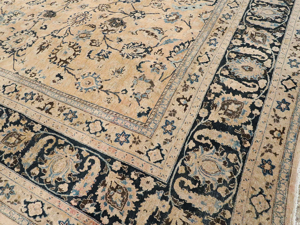 Vintage Persian Mashad Carpet, No.11800 - Galerie Shabab
