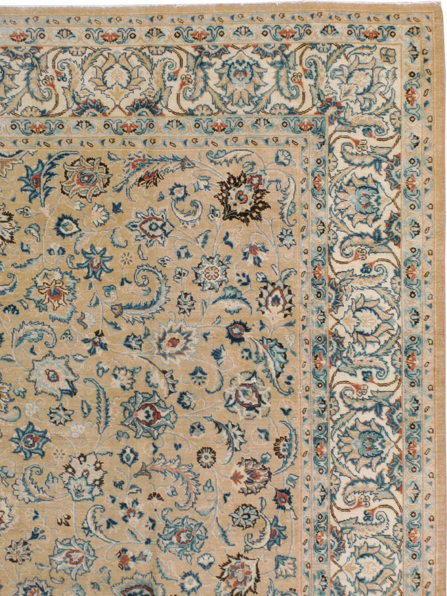 Vintage Persian Mashad Carpet, No.11804 - Galerie Shabab