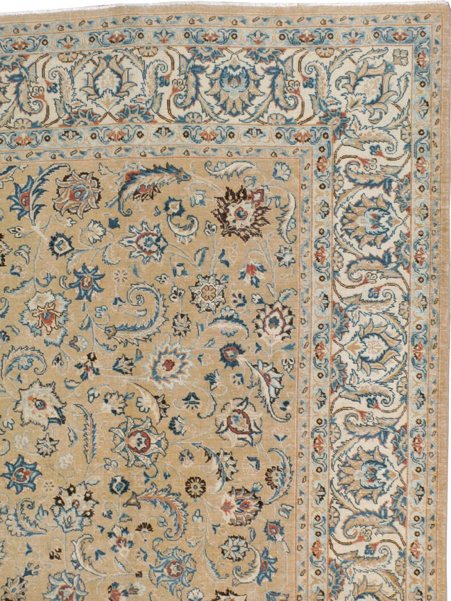 Vintage Persian Mashad Carpet, No.11804 - Galerie Shabab