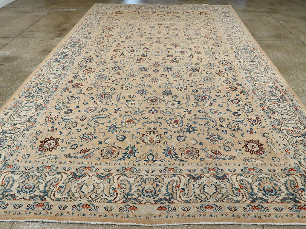 Vintage Persian Mashad Carpet, No.11804 - Galerie Shabab