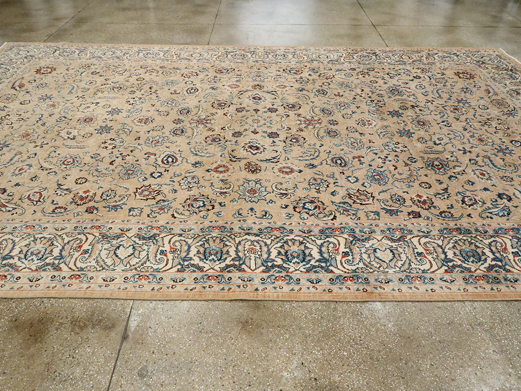 Vintage Persian Mashad Carpet, No.11804 - Galerie Shabab