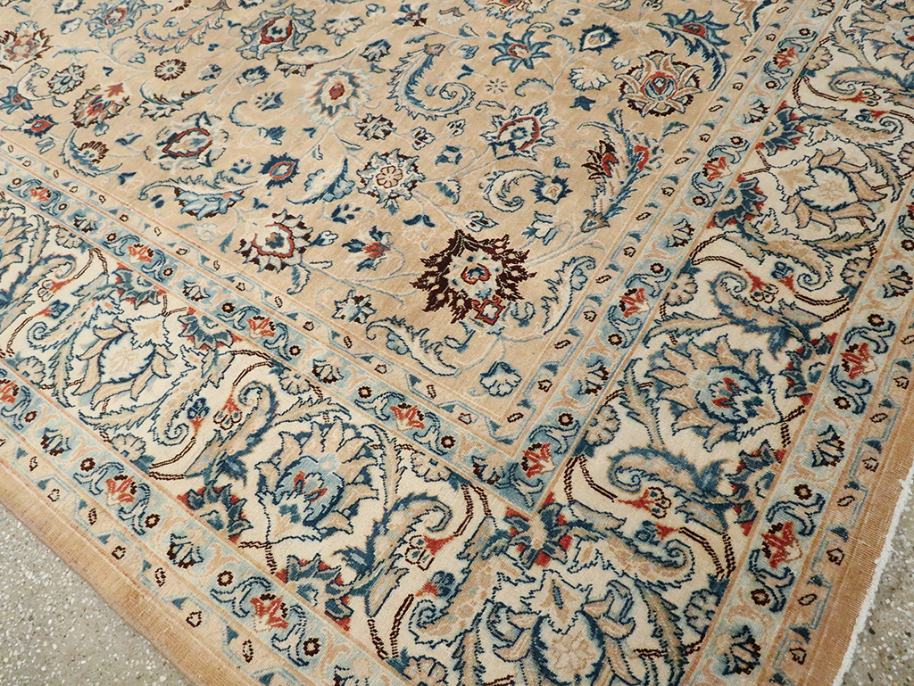 Vintage Persian Mashad Carpet, No.11804 - Galerie Shabab