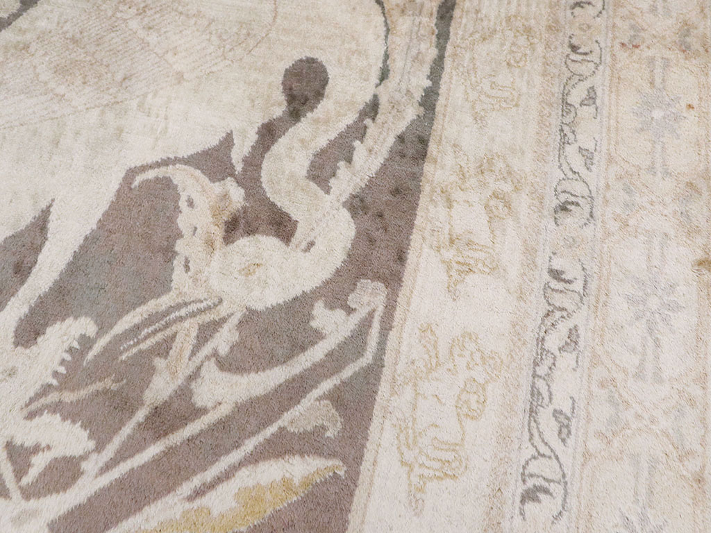 Antique Persian Tabriz Pictorial Rug, No.11823 - Galerie Shabab