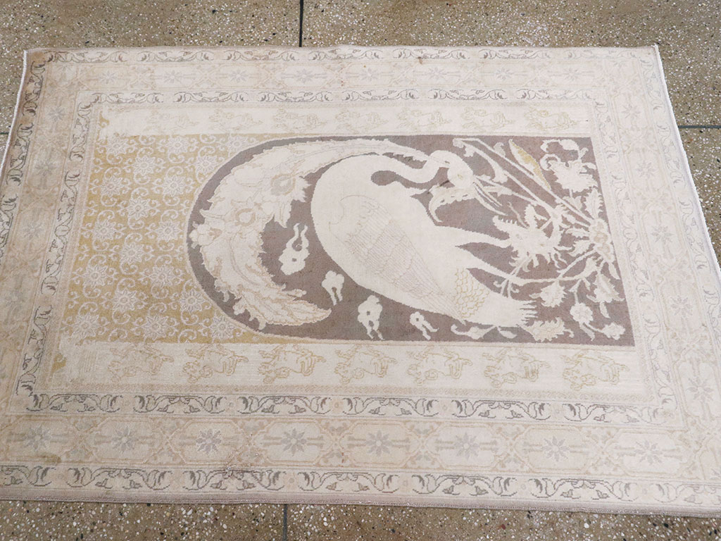 Antique Persian Tabriz Pictorial Rug, No.11823 - Galerie Shabab