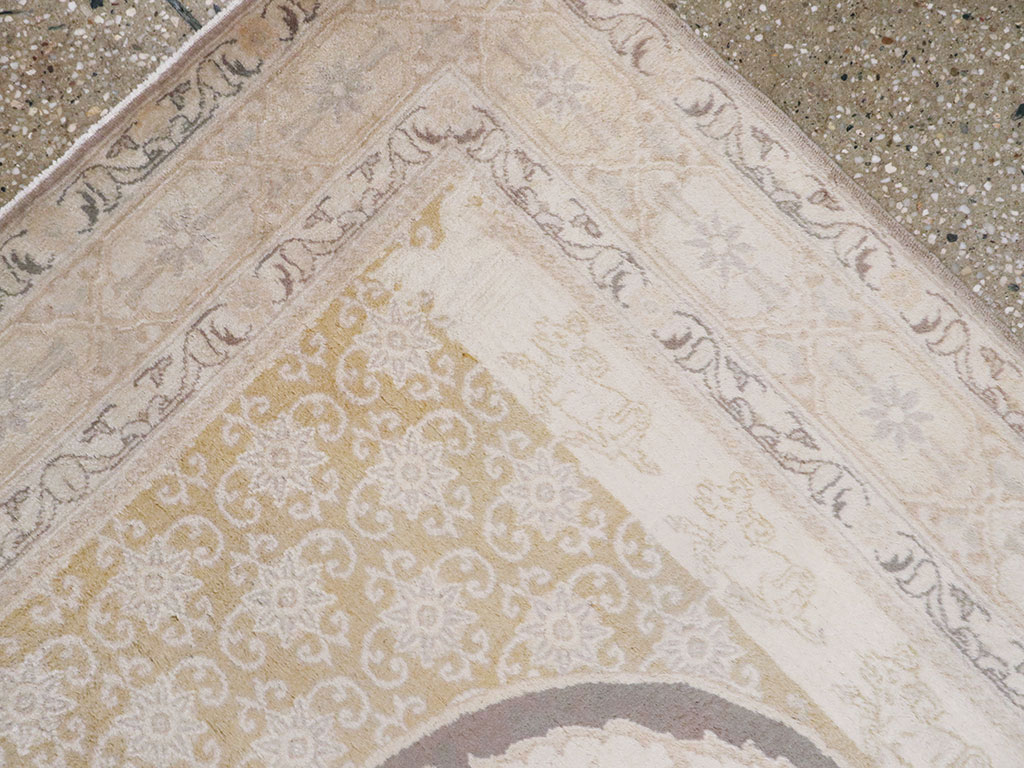 Antique Persian Tabriz Pictorial Rug, No.11823 - Galerie Shabab