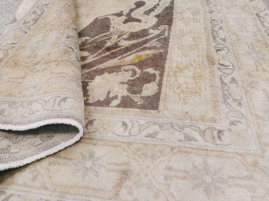 Antique Persian Tabriz Pictorial Rug, No.11823 - Galerie Shabab