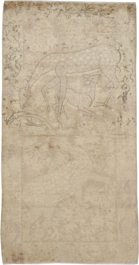 Antique Tabriz Pictorial Rug, No.11824 - Galerie Shabab