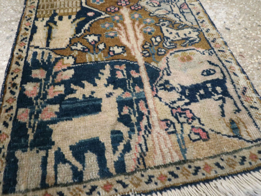 Vintage Persian Tabriz Pictorial Rug (Pair: 1 of 2), No.11831 - Galerie Shabab
