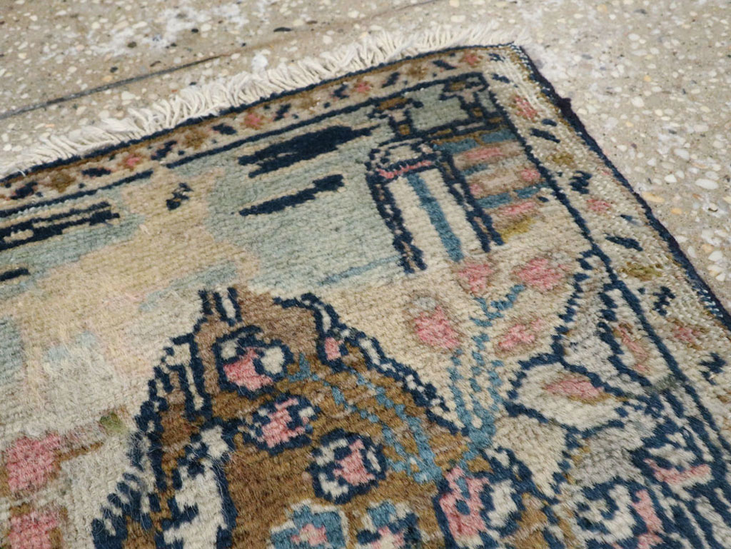 Vintage Persian Tabriz Pictorial Rug (Pair: 1 of 2), No.11831 - Galerie Shabab