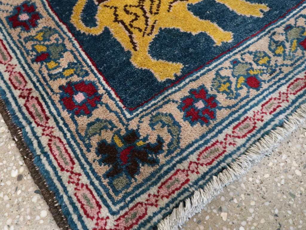 Vintage Persian Hamadan Pictorial Rug, No.11843 - Galerie Shabab