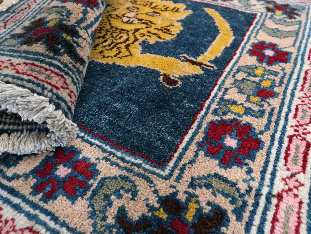 Vintage Persian Hamadan Pictorial Rug, No.11843 - Galerie Shabab