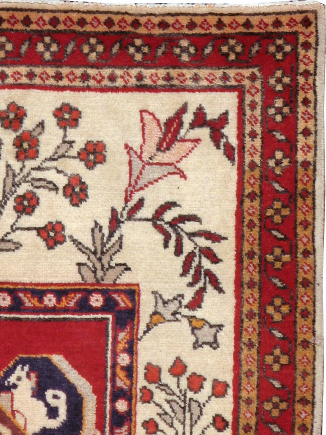 Vintage Persian Tabriz Pictorial Rug (Pair: 2 of 2), No.11850 - Galerie Shabab