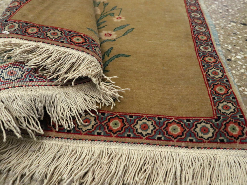 Vintage Persian Kashan Pictorial Rug, No.11852 - Galerie Shabab