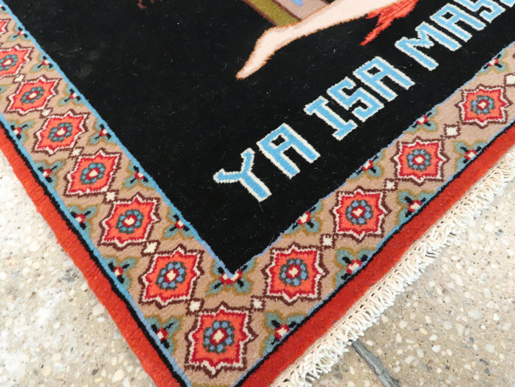 Vintage Persian Tabriz Pictorial Rug (Pair: 1 of 2), No.11853 - Galerie Shabab