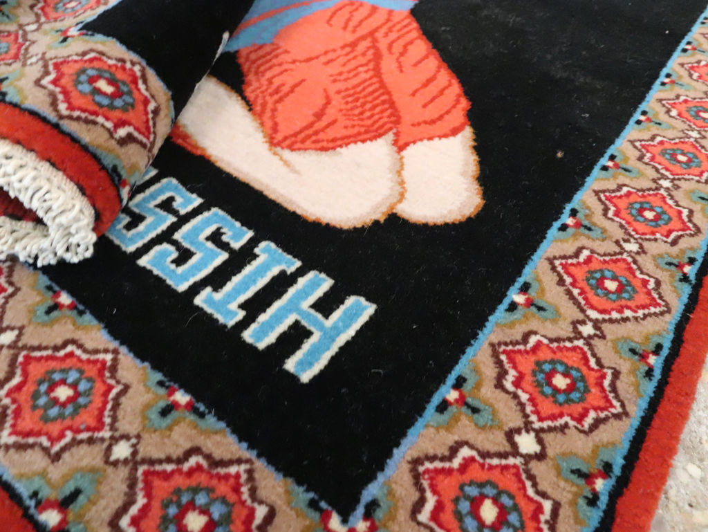 Vintage Persian Tabriz Pictorial Rug (Pair: 1 of 2), No.11853 - Galerie Shabab