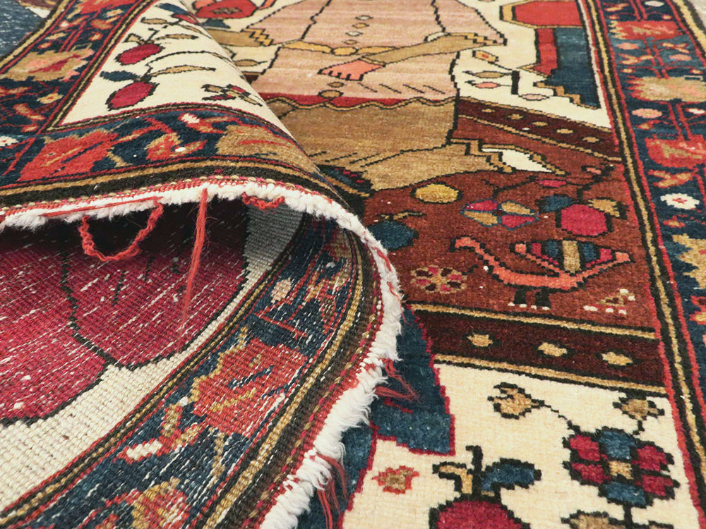 Vintage Persian Bakhtiari Pictorial Rug, No.11862 - Galerie Shabab